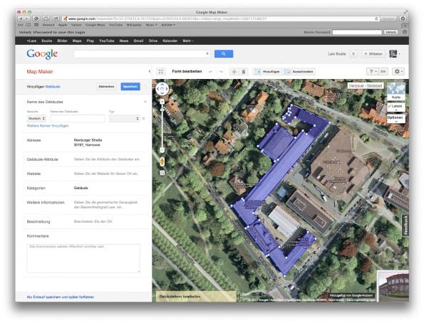 Google Map Maker im Einsatz.