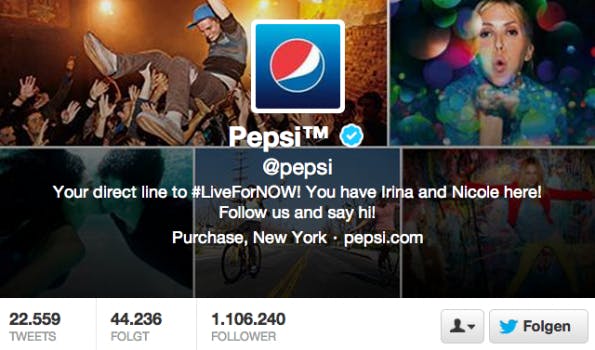 Twitter-Follower - Pepsi