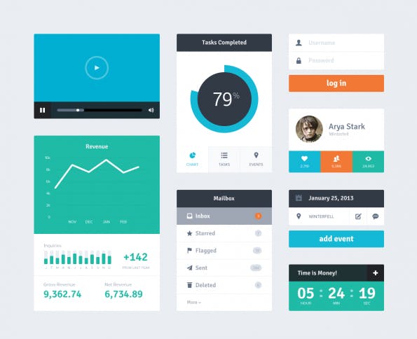 Ein weiteres Beispiel für den Design-Trend Flat-Design.