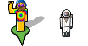 Für bestimmte Orte hat man den Pegman auch modifiziert. In der Telegraph Street der Stanford University wurde er zum Hippie. Auf dem Flugplatz des Kennedy Air Centers wurde er zum Astronaut.