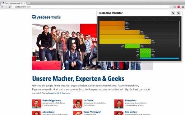 Responsive Inspector Screenshot
