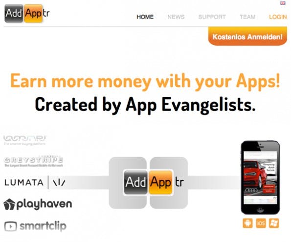 (Screenshot: AddApptr)