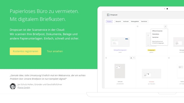 Schluss mit Papierkram: Dropscan ebnet den Weg zum papierlosen Büro