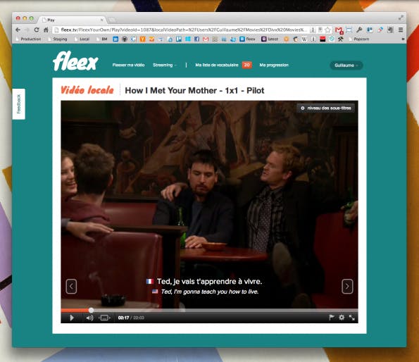 Ein weiteres Beispiel von Fleex mit einer Folge How I Met Your Mother. (Screenshot: fleex.com)