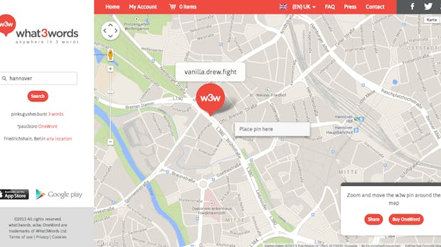 What3Words: Geniales Location-Based Network nutzt Wörter statt Postleitzahlen