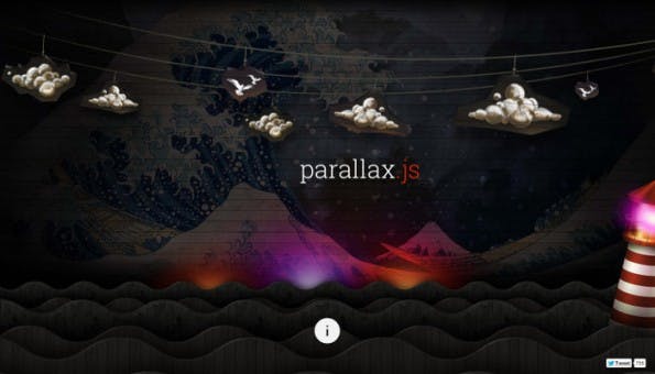 Parallax.js: So sieht die Demo aus. (Screenshot: Parallax.js)