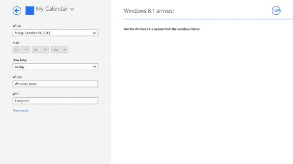 Windows 8.1 wird ab 17. Oktober um 13 Uhr deutscher Zeit kostenlos über die Update-Funktion von Windows 8 verteilt.
