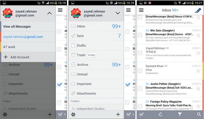 SolMail: Kostenlose Mail-App mit Dateimanager für Android