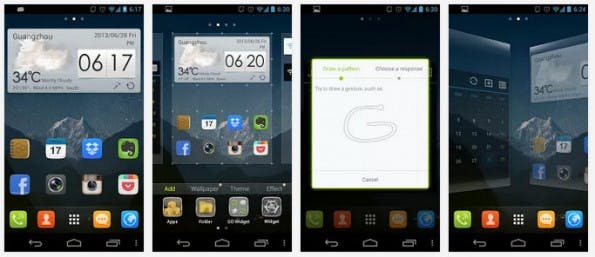 Go Launcher Ex gehört ebenfalls zu den bekanntesten Apps seiner Art. (Screenshots: Google Play Store)