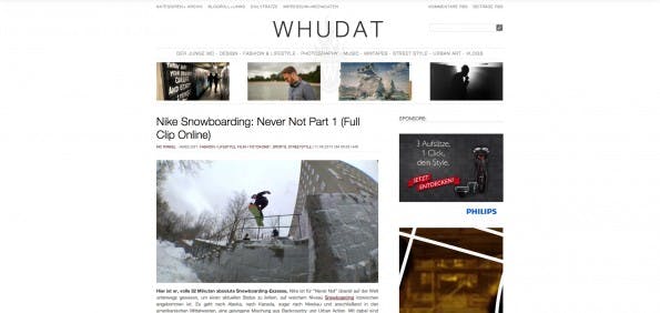 Mathias Winks bloggt auf whudat.de. (Screenshot: Whudat)