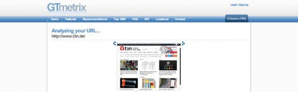 GTMetrix vereint die beiden ersten Tools zur Geschwindigkeitsoptimierung. (Screenshot: GTmetrix)