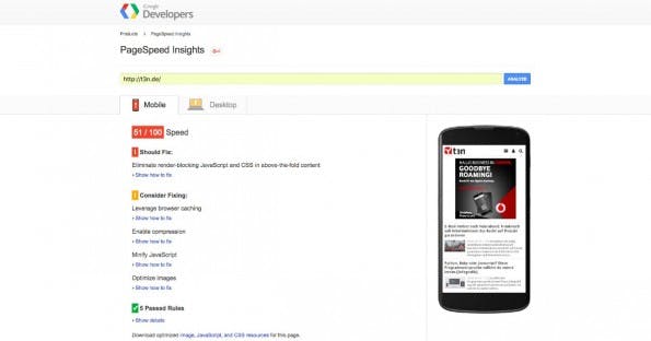Website-Geschwindigkeit messen: PageSpeed Insights ist Googles Alternative zu JSlow. (Screenshot: Google Chrome Web Store)
