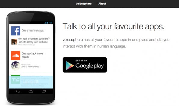 TechCrunch-Disrupt-Finalist: Voicesphere