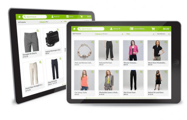 Die Digital-Store-App dient dem Verkäufer im Laden als Beratungsunterstützung. (Screenshot: Demandware)