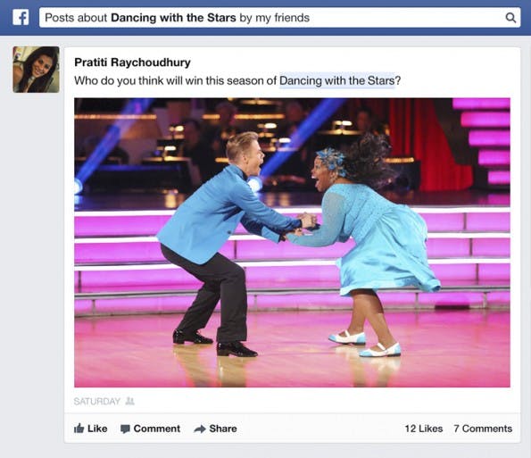 Facebooks Graph Search durchsucht in Zukunft auch die Inhalte von Beiträgen jeglicher Art.