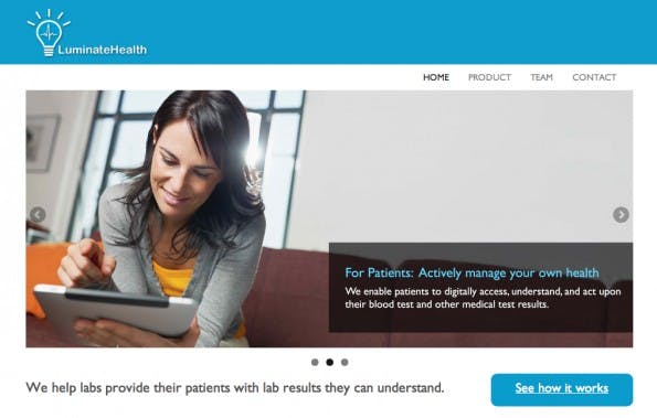 Viele Patienten haben keinen Zugriff auf ihre Krankenakte – und wenn, ist sie schwer zu verstehen. Das Startup LuminateHealth visualisiert die eigenen Daten anschaulich. (Screenshot: LuminateHealth)