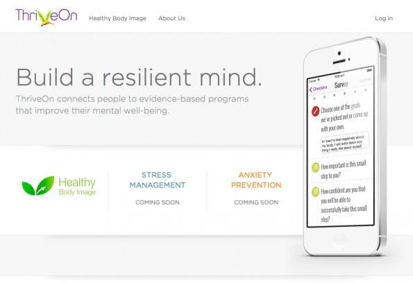 Um die hohen Behandlungskosten von Millionen US-Bürgern zu senken, bietet ThriveOn Heilpläne zur Selbstbehandlung an. (Screenshot: ThriveOn)
