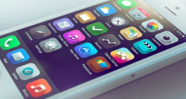 iOS 7 im Long-Shadow-Design. (Bild: )