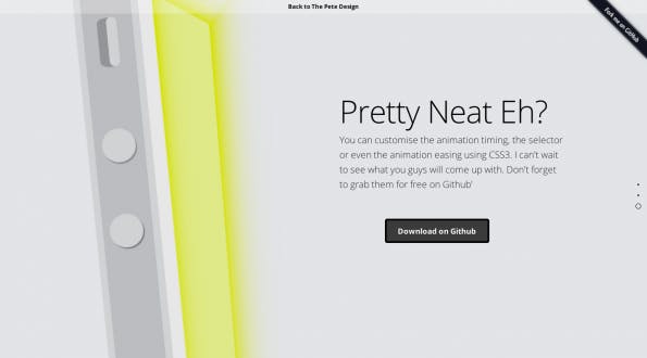 Apples Design out of the box mit One Page Scroll