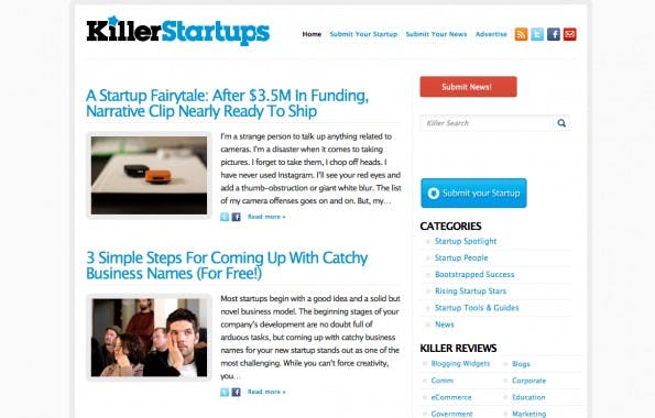 Killer Startups bietet ein Stufen-Modell für Startups an. Für 167 Dollar gibt es den Artikel in 48 Stunden. Zahlt man nichts, wartet man bis zu sechs Monate. (Screenshot: Killer Startups)
