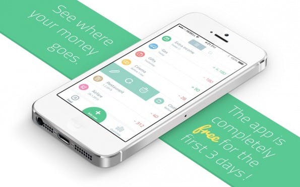 Die Banking-Applikation „Spendee“ überzeugt im Flat Design. (Bild: dribbble.com)