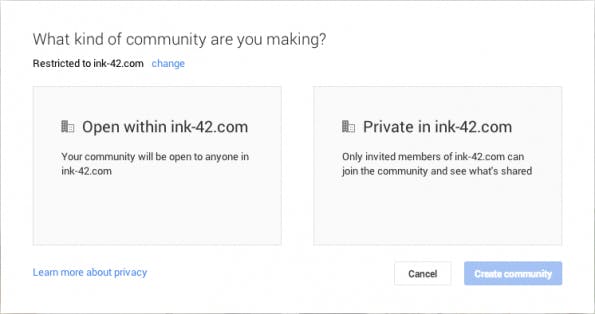 Google+ ermöglicht geschlossene Gruppen zur internen Unternehmenskommunikation. (Bild: )
