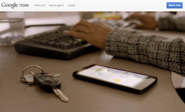 Offizielle Website zu Google Now. (Screenshot: Google Now)
