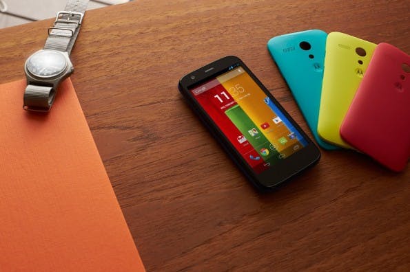 Das Motorola Moto G könnte Apple und Samsung in Sachen Absatzzahlen Konkurrenz machen – es ist ab 170 Euro erhältlich.(Foto: Motorola)