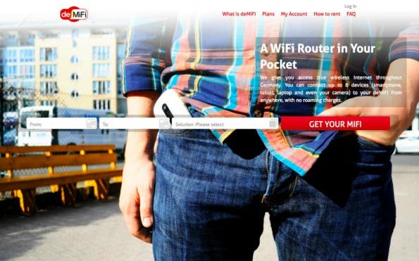 DeMiFi aus dem Berlin Hardware Accelerator bringt einen Drahtlos-Router für die Hosentasche auf den Markt. (Screenshot: DeMiFi)