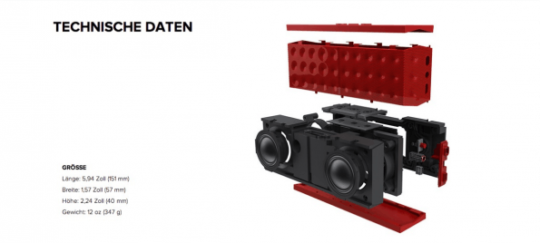 Viel Technik auf wenig Raum: der Bluetooth-Speaker Jambox. (Bild: Jawbone).