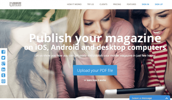 Screenshot: Issue Stand