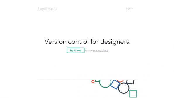 Screenshot: Layervault