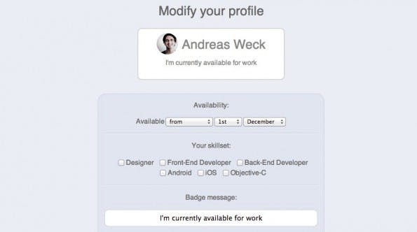Availability.is: Lege dein Jobangebot an. (Screenshot: availability.is)