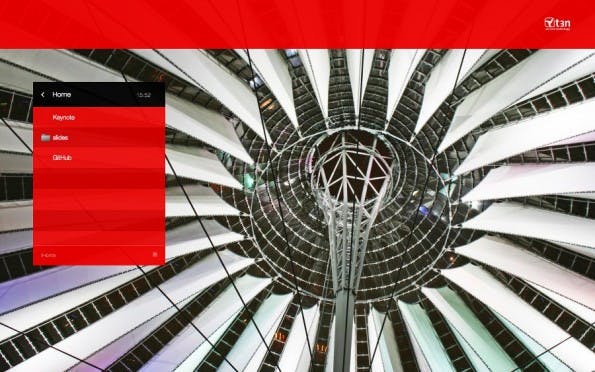 Pinstriped: Einen solchen Desktop hat man in fünf Minten erstellt und abgespeichert. (Screenshot: Pinstriped)