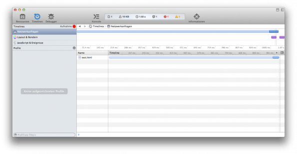 Textbasierte Webseite mit hoher Performance