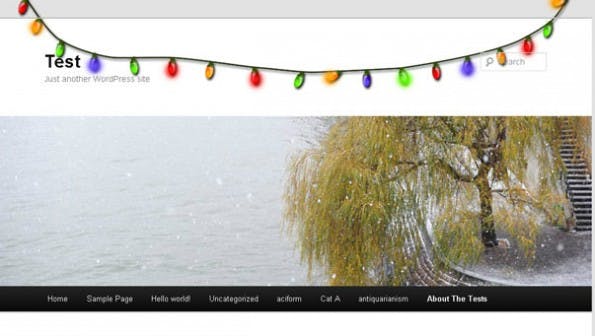 Xmas Lights WordPress Plugin