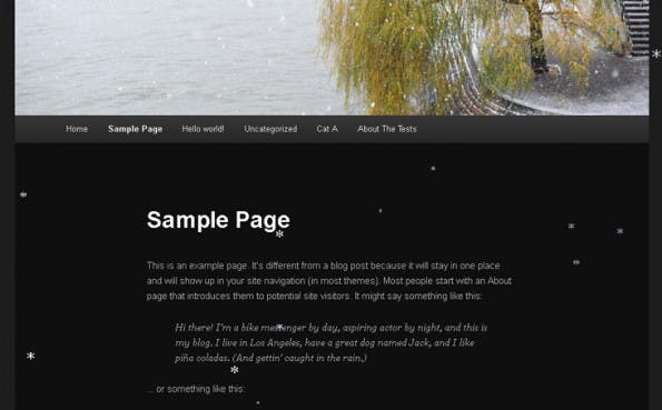 Xmas Snow WordPress Plugin