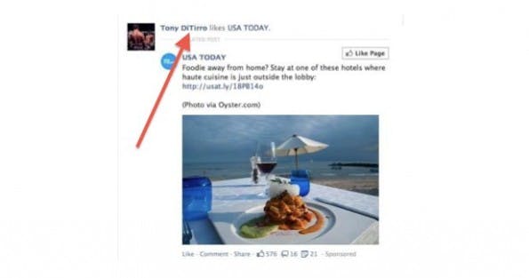 Anthony DiTirro vs. Facebook: Bild und Name ohne Einwilligung zu Werbezwecke genutzt. (Quelle: Gigaom)