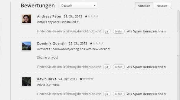 Chrome-Erweiterungen werden verkauft und die neuen Besitzer setzen teilweise schädliche Funtkionen ein. (Screenshot: Google Web-Store)