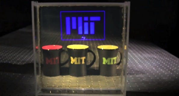 MIT: Transparentes Display nutzt Nanopartikel. (Screenshot: YouTube)