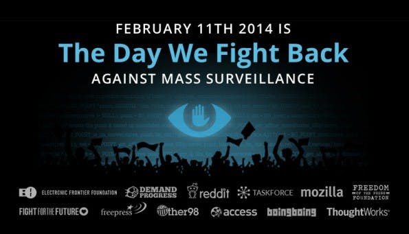 The Day We Fight Back: Am 11. Februar sollen Internetseiten und Nutzer auf die Massenüberwachung der NSA aufmerksam machen. (Quelle: thedaywefightback.org)