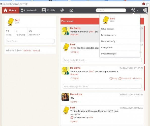 Twister: So sieht die dezentrale Twitter-Alternative aus. (Bild: Miguel Freitas)