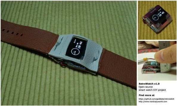 RetroWatch: An dem Gehäuse der Arduino-Smartwatch könnt ihr natürlich noch feilen. (Bild: Young-Bae Suh)