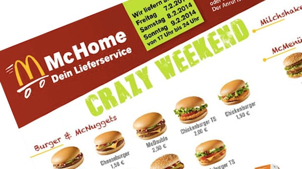 McDonald’s testet Online-Lieferservice: McHome