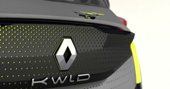 Das Concept-Car Renault Kwid sieht standardmäßig eine Drohne als Fahrzeugbegleiter vor. (Bild: Renault)