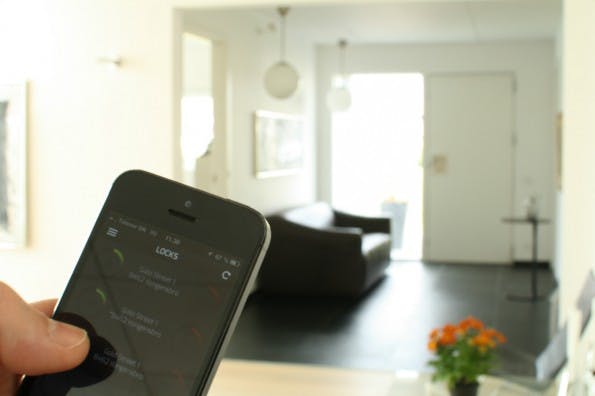 DanaLock: Mit dem smarten Türschloss sollen Nutzer ihre Haustüren schlüssellos per App öffnen. Die Besonderheit: Das Gerät unterstützt sowohl Bluetooth als auch Z-Wave. (Foto: DanaLock)
