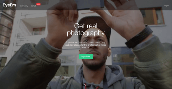Fotos zu Geld machen: Die Foto-App EyeEm hilft Nutzern beim Vertrieb ihrer Bilder. (Screenshot: EyeEm)