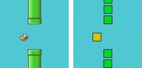 Original vs. Fälschung: Flappy Bird als Browser-Game. (Bild: Thomas Palef)