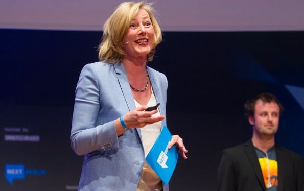 Gesche Joost: Deutsche Internetbotschafterin will Grundschüler zu Codern machen. (Foto: Next Berlin / Flickr Lizenz: CC BY 2.0)