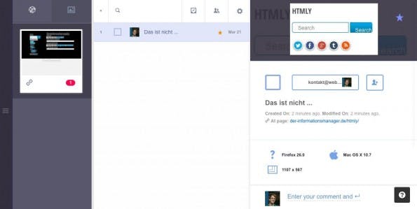 Ein Problem im Detail bei TrackDuck. (Screenshot: TrackDuck)
